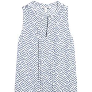 41 HAWTHORN Breyson Pleat Detail Split Neck Shirt  XSP